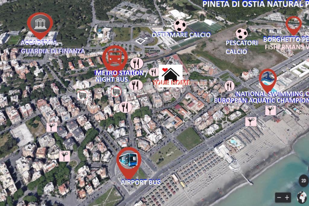 Sea Of Rome - Holiday Home Lido di Ostia Ngoại thất bức ảnh